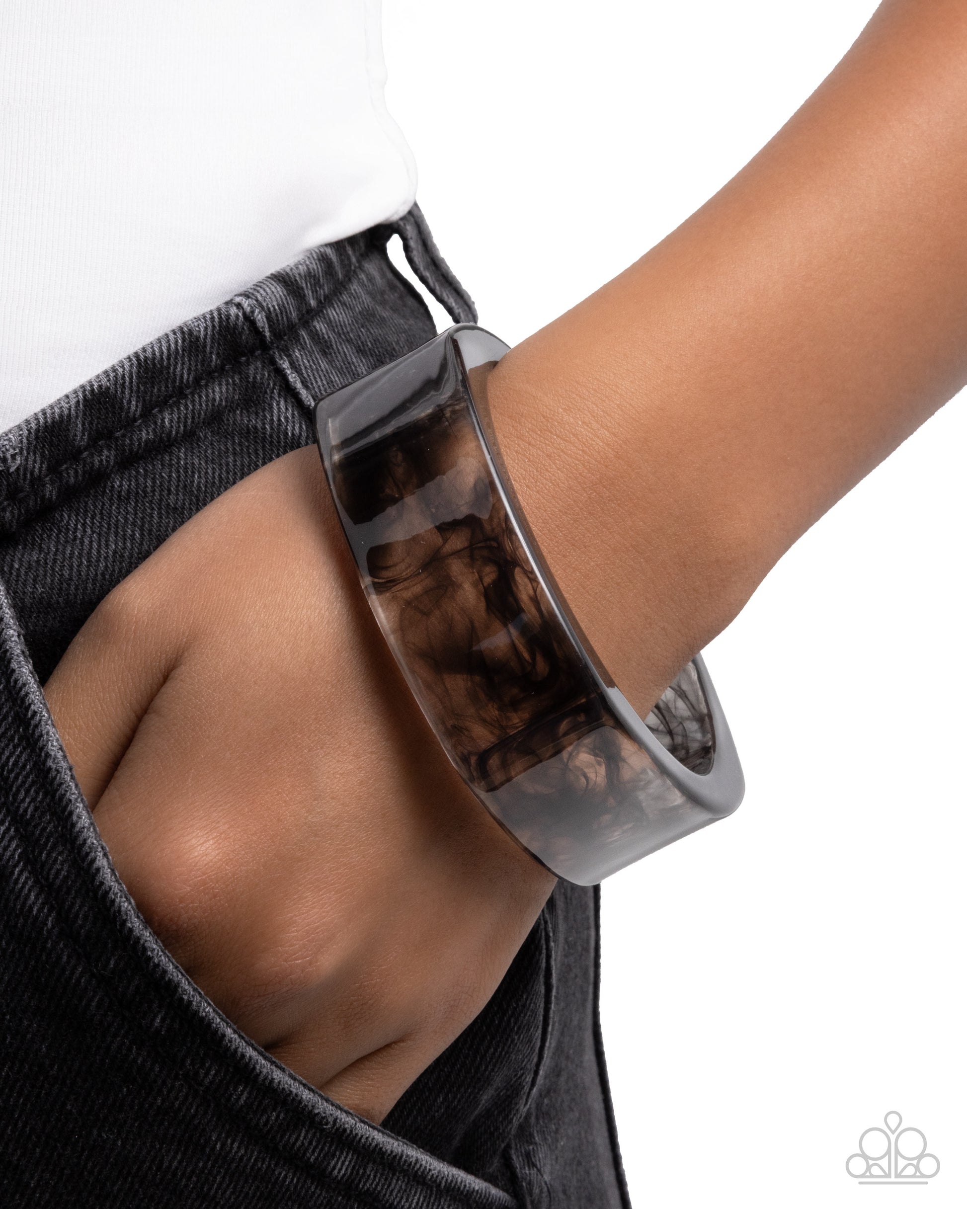 Reflective Runway Black Bracelet