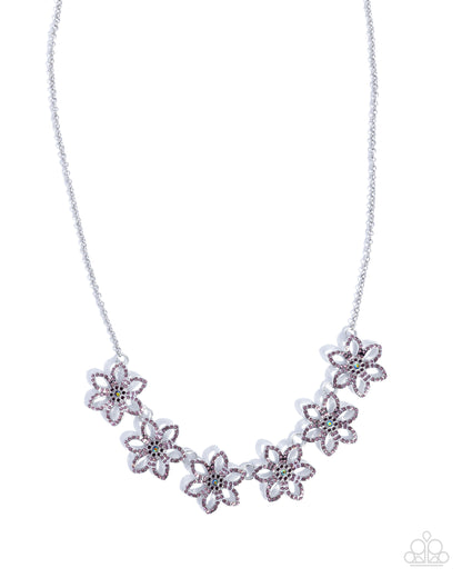 Blooming Backstage Purple Necklace - Jewelry by Bretta
