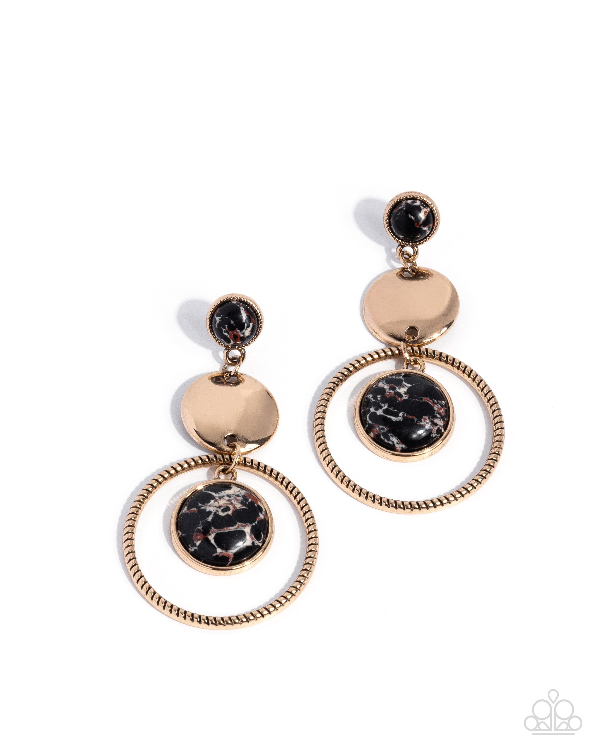 Paparazzi Obsessed Operation Black earrings - product image 1