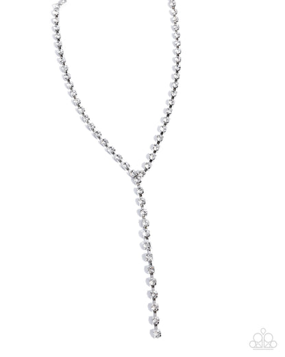 Reasonably Refined White Gem Necklace by Paparazzi Accessories