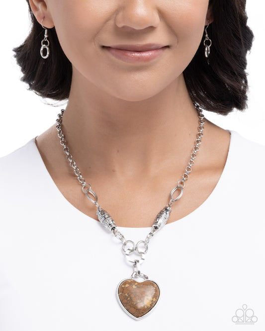 Suitable Stones Brown Necklace