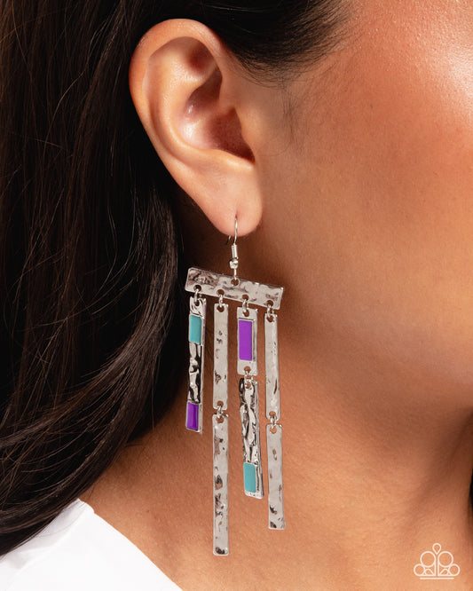 Streaming Season Purple Earrings - Jewelry by Bretta