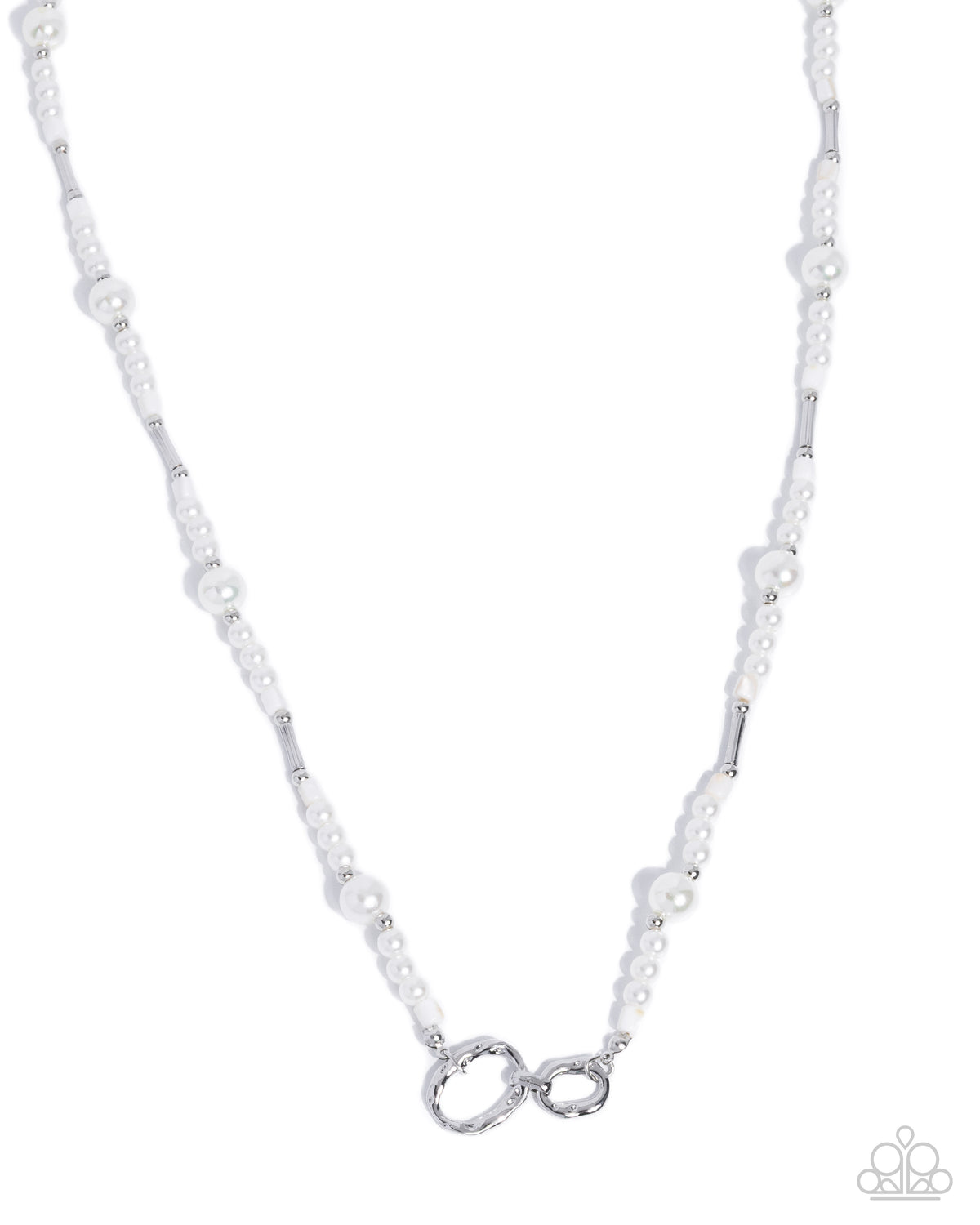 Strategic Shells white pearl and shell statement necklace