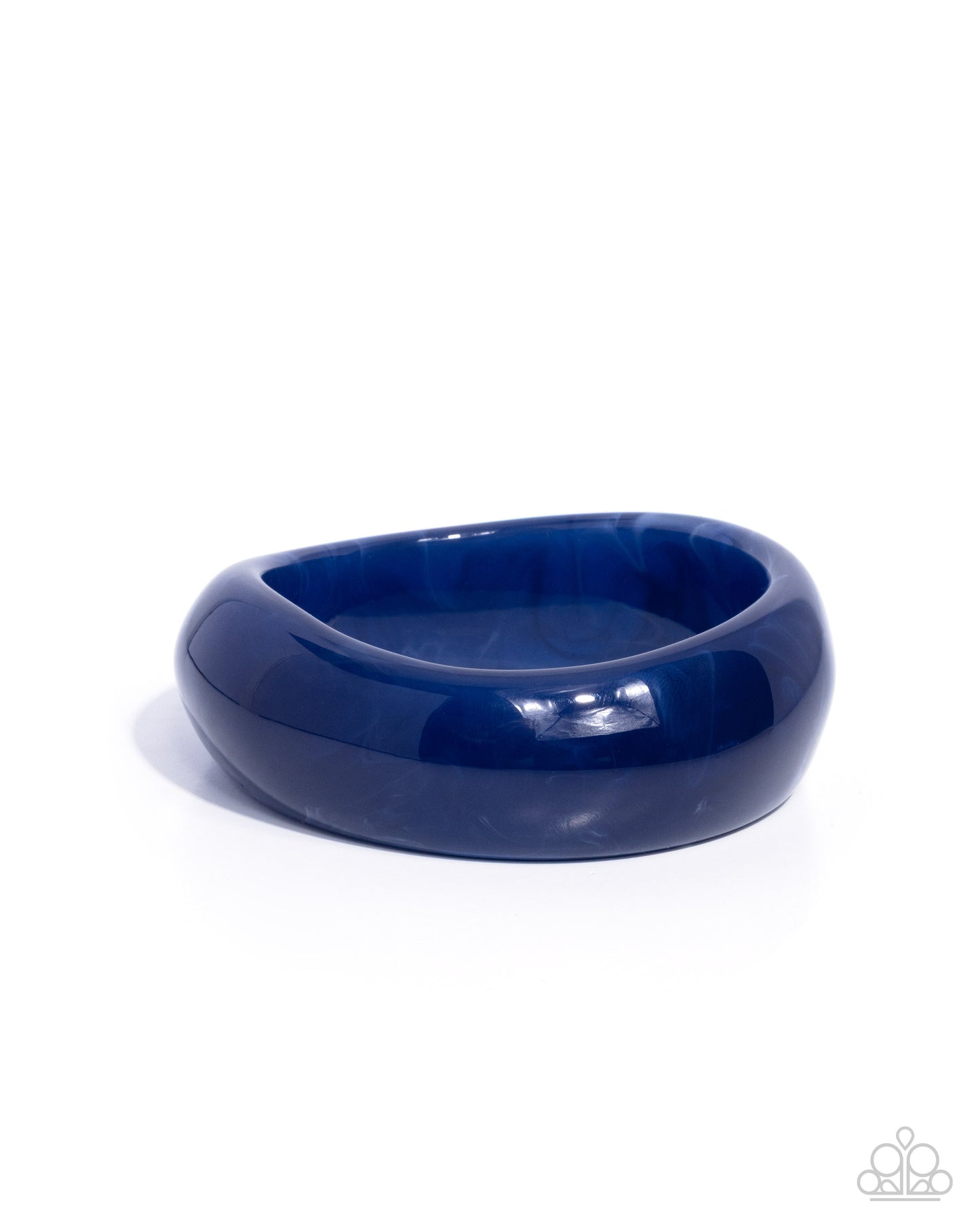 Navy blue bowl on a white background