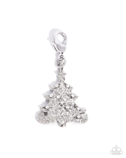 Elaborate Evergreen White Charm - Jewelry by Bretta