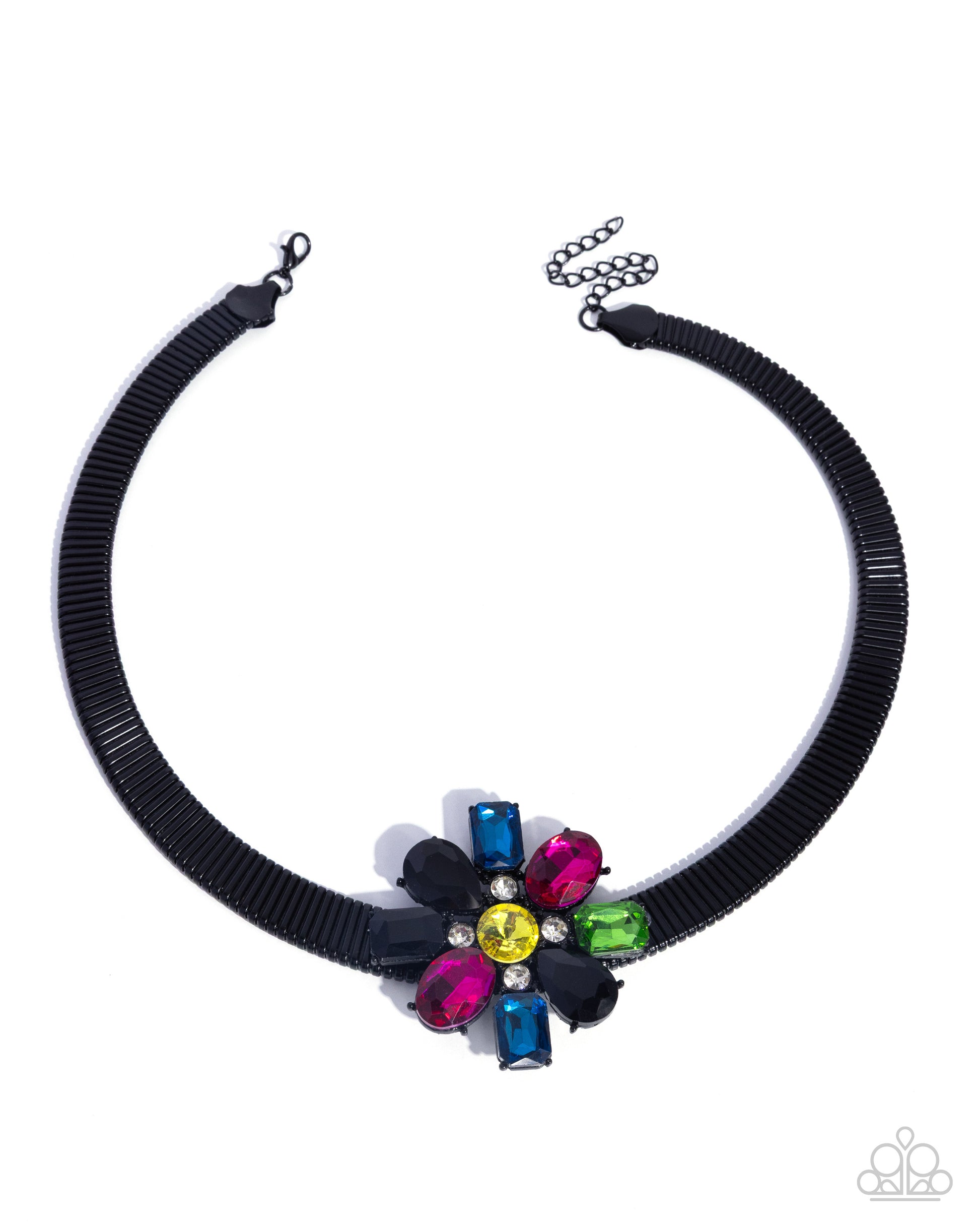Forward Florals Black Necklace