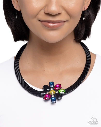 Forward Florals Black Necklace