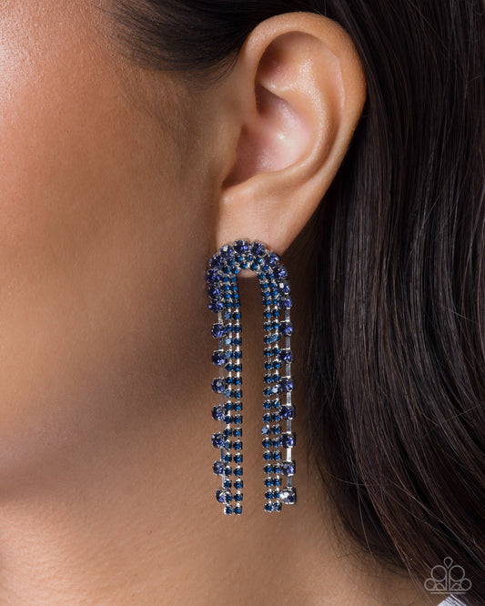 Adorable Arch Blue Earrings - Jewelry by Bretta