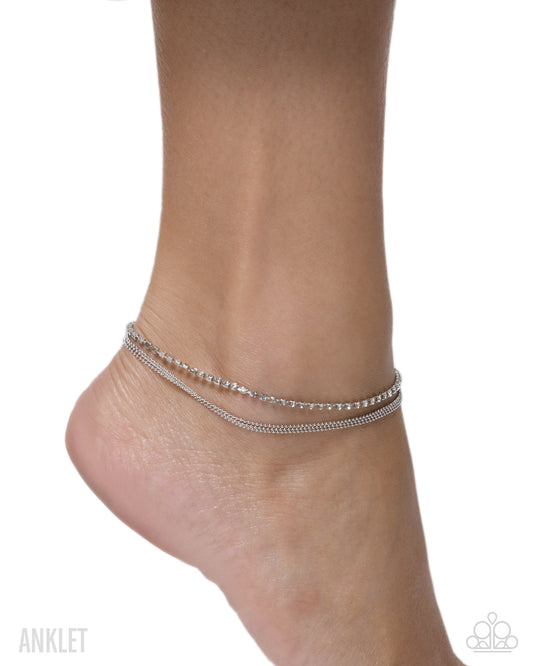 Building My Style White Anklet
