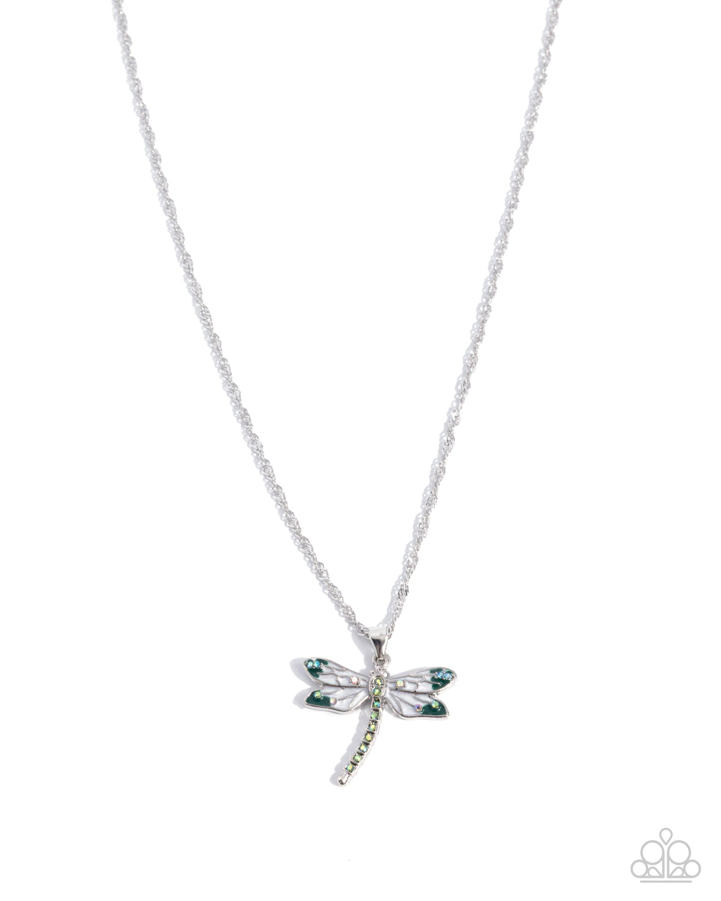 Dragonfly Debut Green Necklace - Jewelry by Bretta