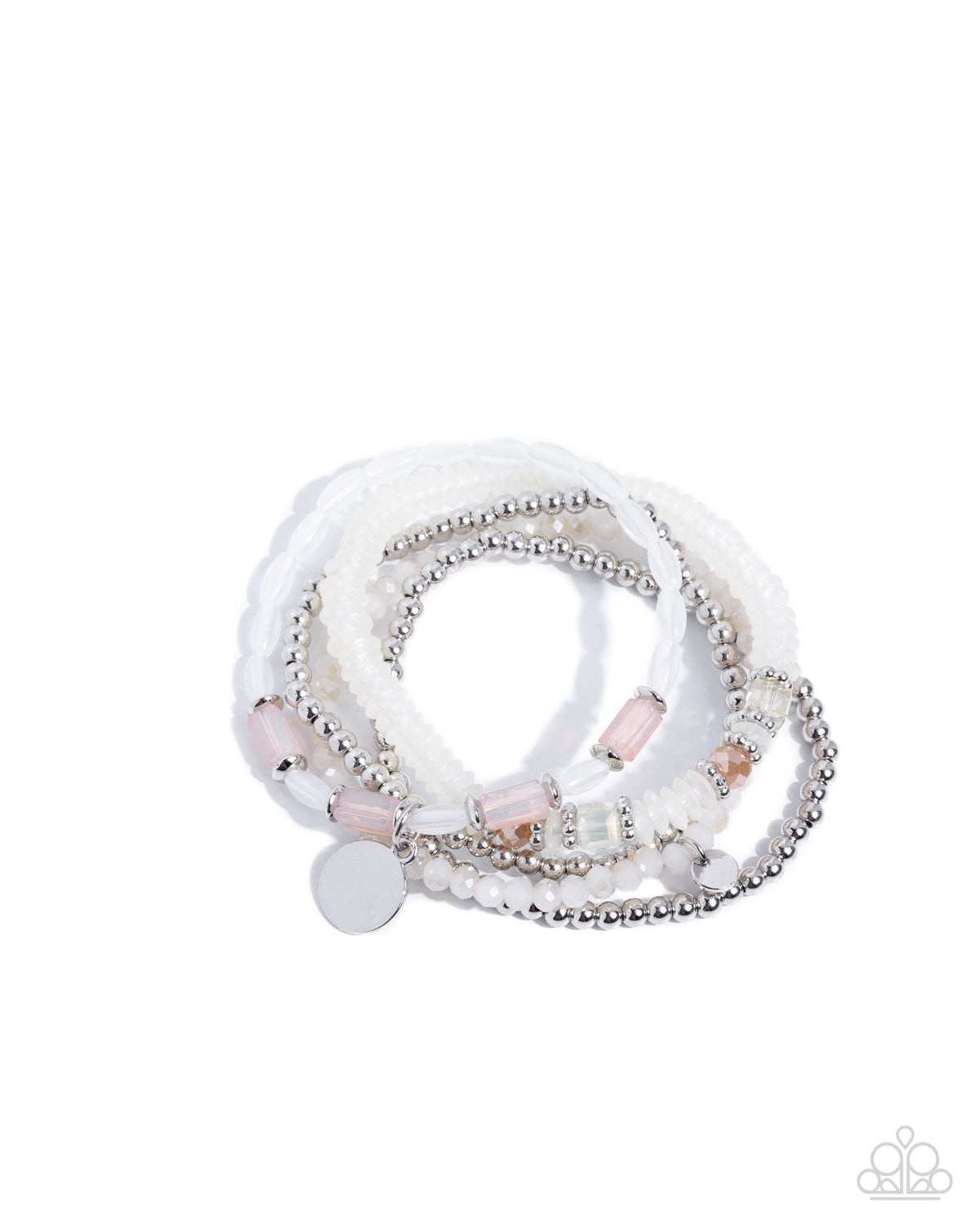 Semester Strands white five-piece beaded bracelet set by Jewelry by Bretta
