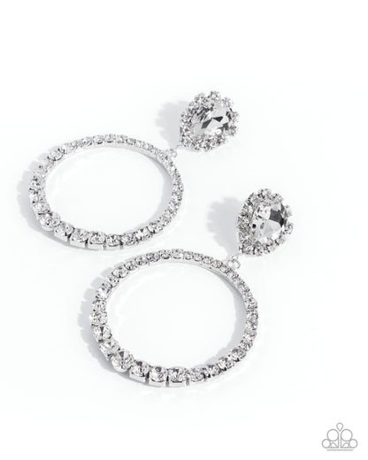 Palatial Polish White Earrings - Jewelry by Bretta