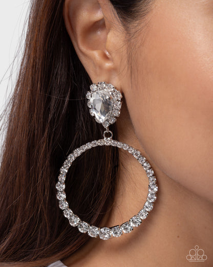 Palatial Polish White Earrings - Jewelry by Bretta