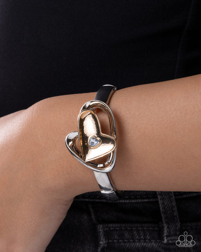Close-up of Heartfelt Help blue sapphire heart bracelet