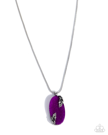 Rustic Roulette Purple Necklace - Jewelry by Bretta