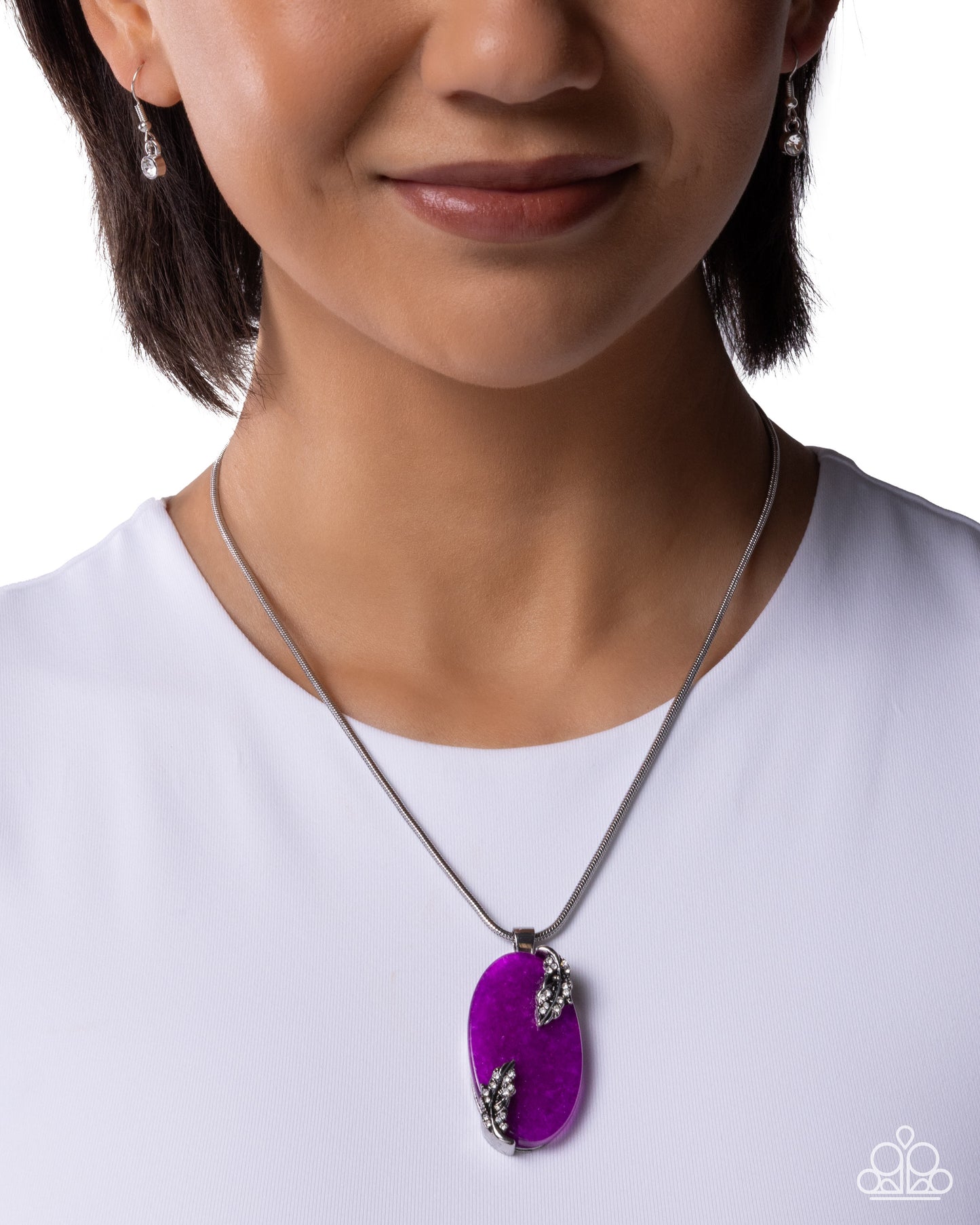 Rustic Roulette Purple Necklace - Jewelry by Bretta