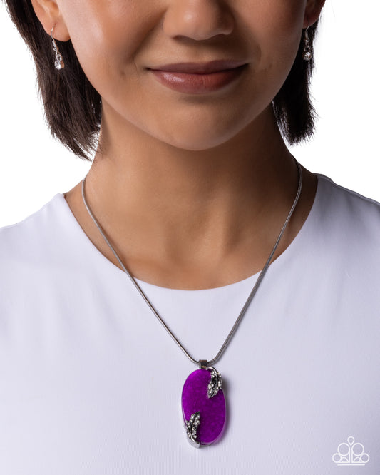 Rustic Roulette Purple Necklace - Jewelry by Bretta