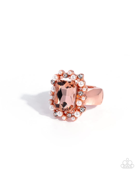 Effervescent Emerald Copper Ring - Jewelry by Bretta