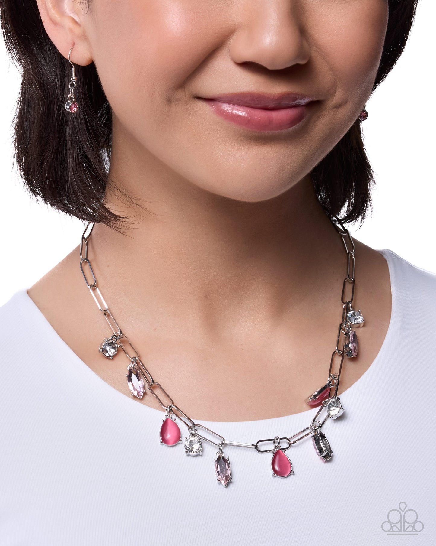 Talented Twinkle Pink Necklace