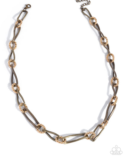 Infinite Independence Brass Necklace - Jewelry by Bretta