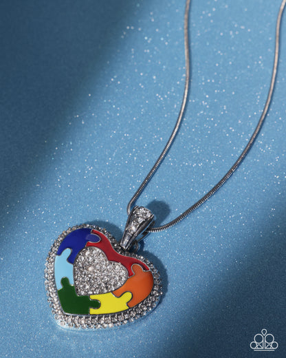 Puzzling Parallel Empire Diamond Exclusive necklace detail