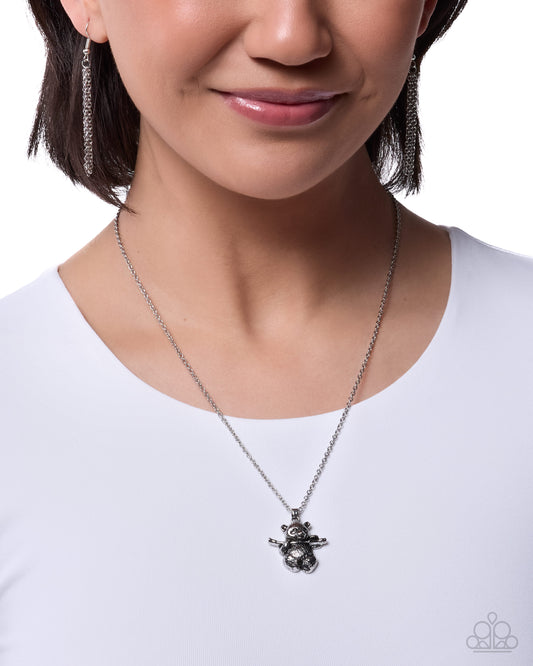 Pleasant Panda Silver Necklace