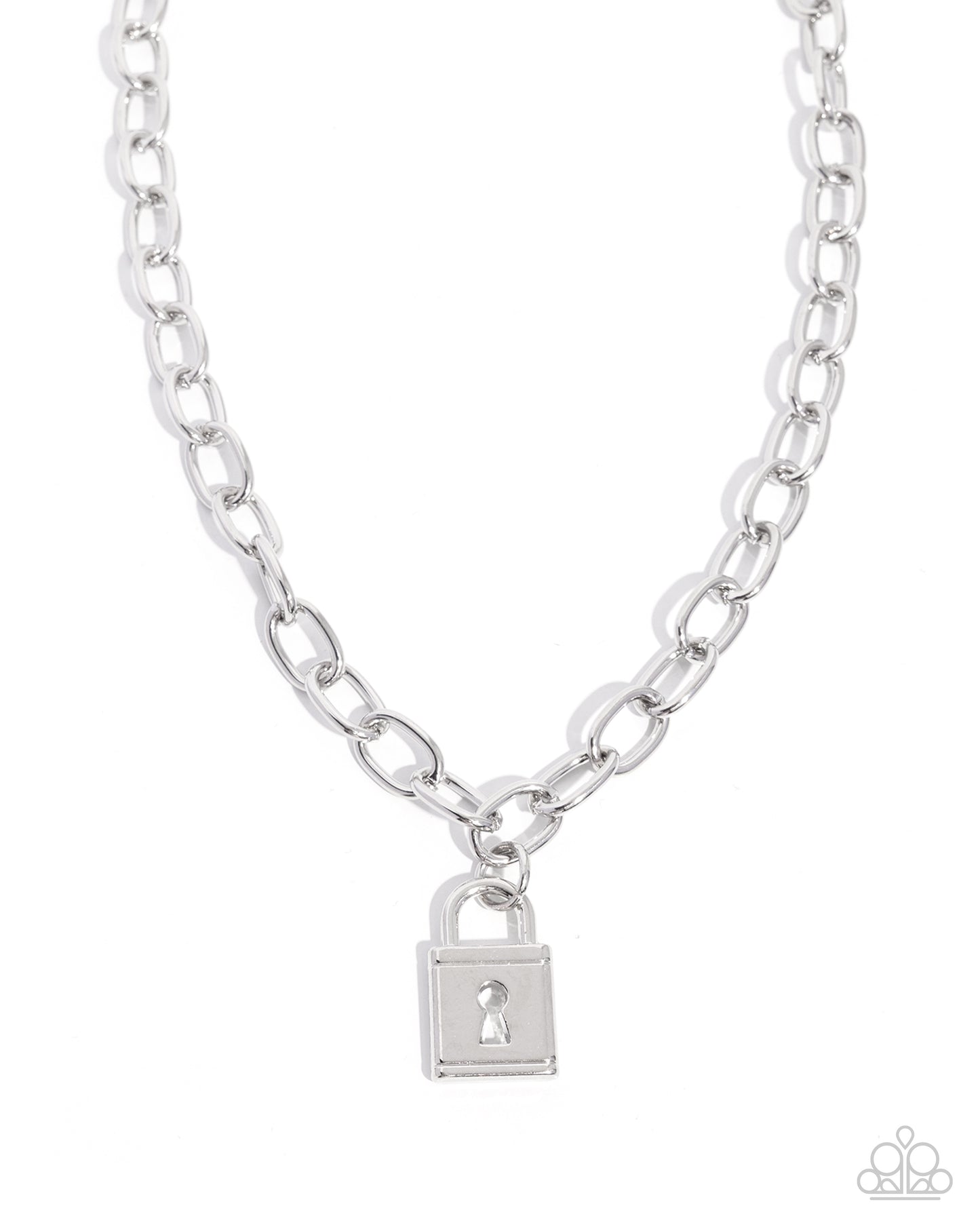 Leading Lock Silver Necklace - Jewelry by Bretta