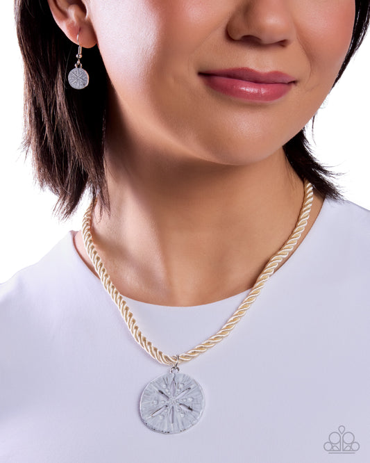 Sand Dollar Serendipity White Necklace - Jewelry by Bretta