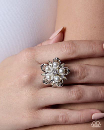 Giving Glitz White Ring - Jewelry by Bretta