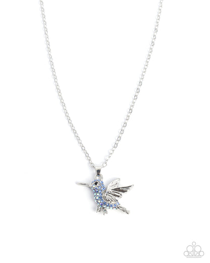 Harmonious Hummingbird Blue Necklace