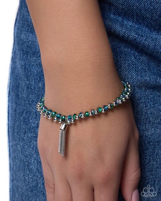 Trustworthy Tassel Green Bracelet - Jewelry by Bretta