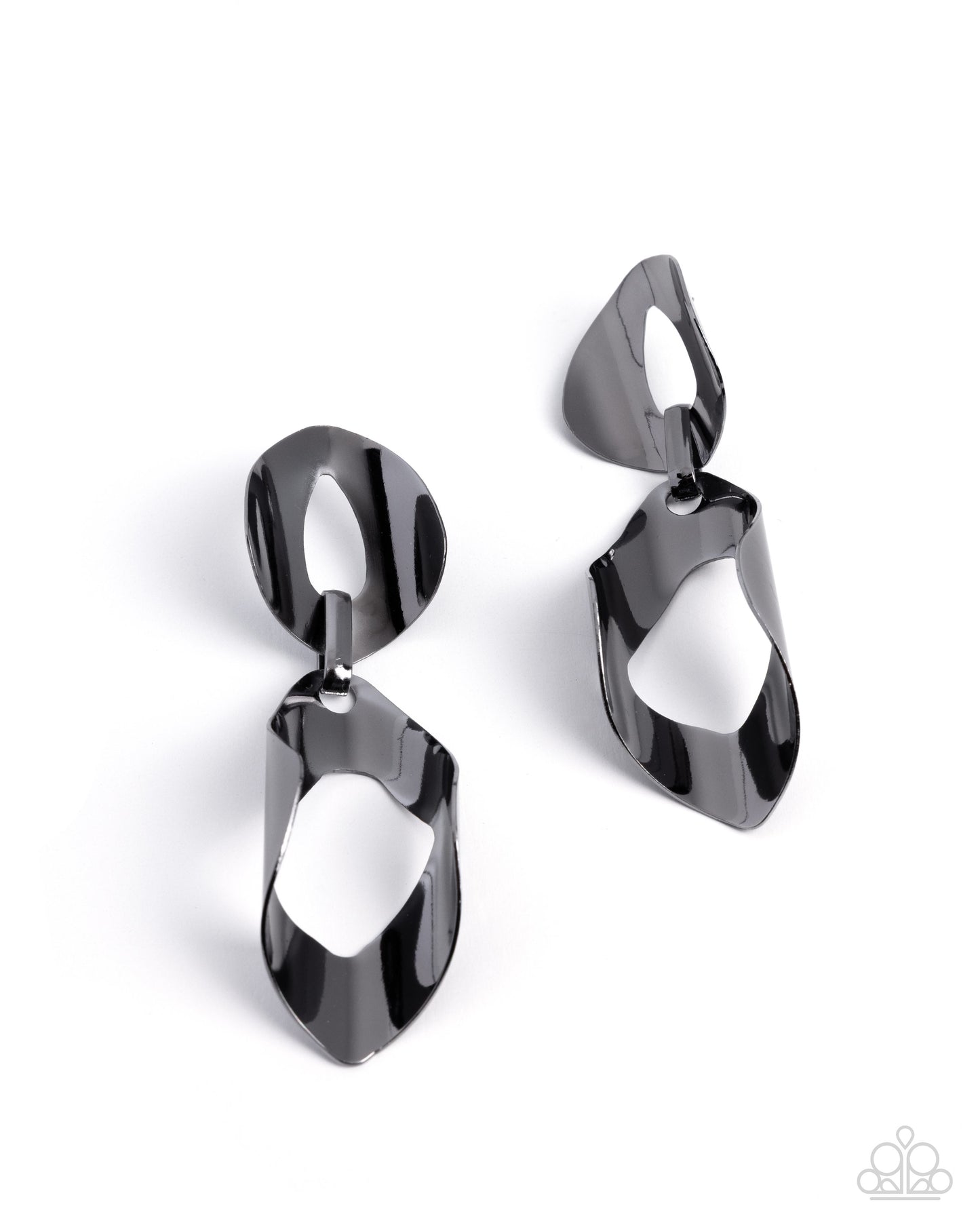 Iconic Illusion Black Earrings