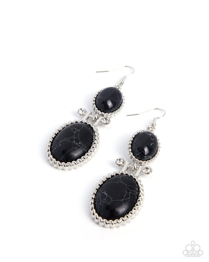 Elevated Element Black Earrings - Jewelry by Bretta