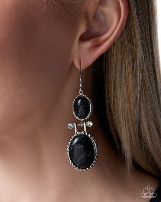 Elevated Element Black Earrings - Jewelry by Bretta