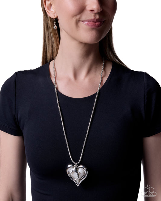 Heartfelt Hardware White Necklace - Jewelry by Bretta