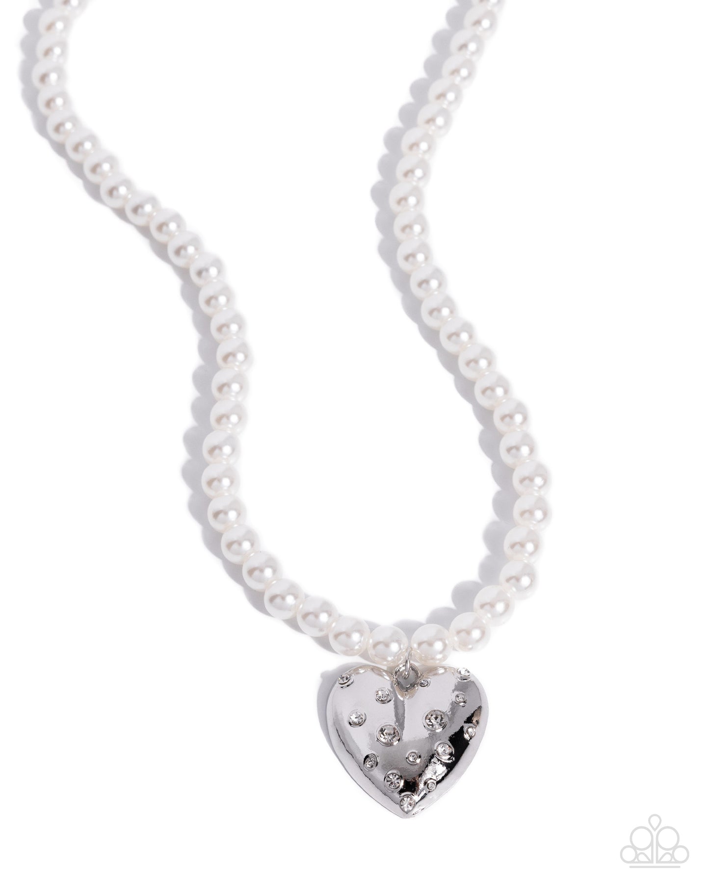 Charming Cadence white pearl heart necklace by Jewelry by Bretta