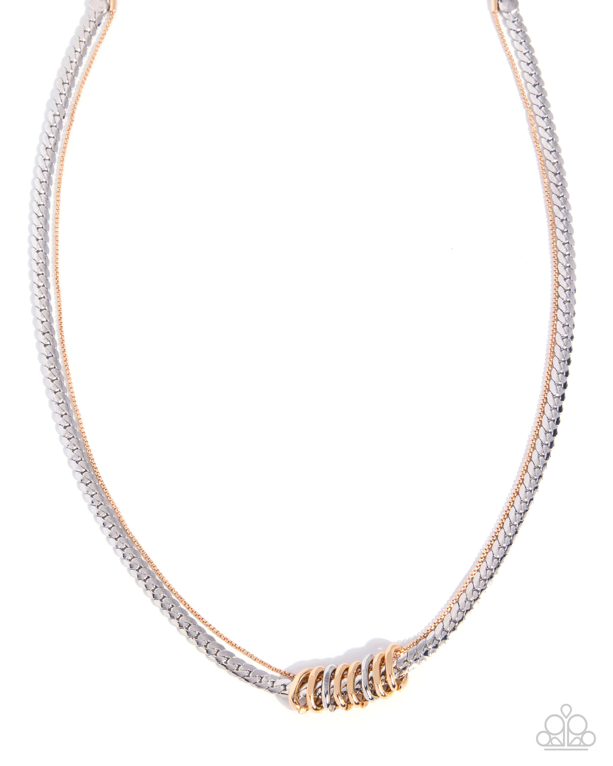 Tied Together Mixed-Metal Layered Necklace by Paparazzi Accessories at Jewelry by Bretta - view 1