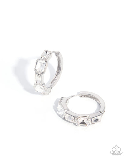 Operatic Overture White Hoop Earrings - Jewelry by Bretta