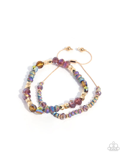 Structured Shimmer Purple Bracelet Set | Jewelry by Bretta