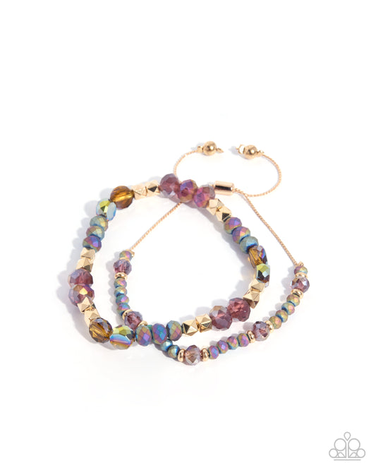 Structured Shimmer Purple Bracelet Set | Jewelry by Bretta