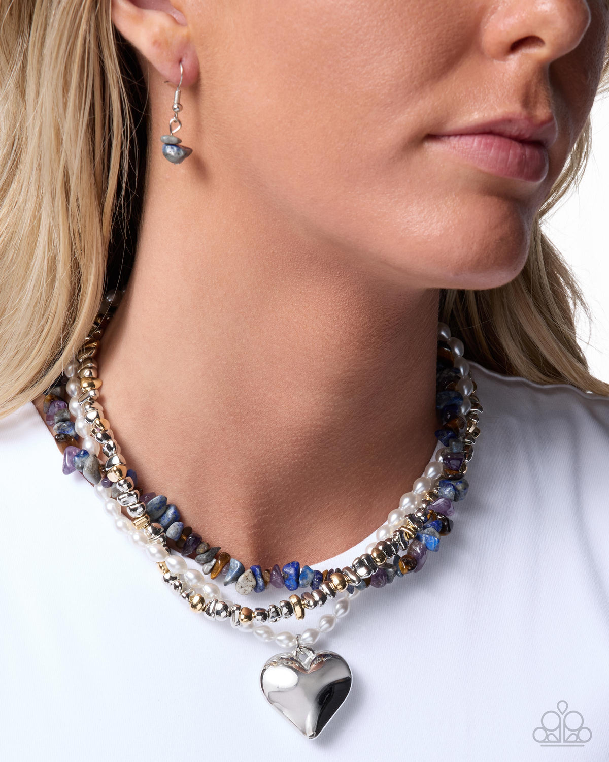 Significant Strands necklace with matching earrings