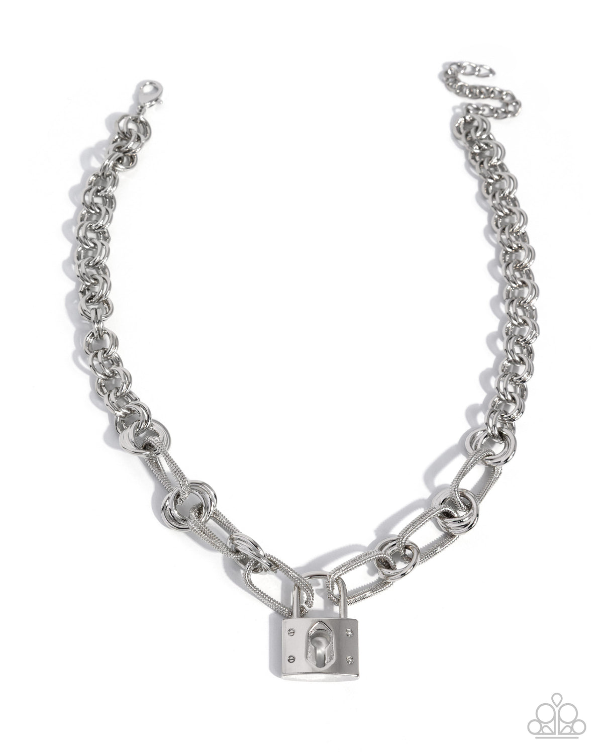 Luminescent Lockdown Silver Necklace - Jewelry by Bretta