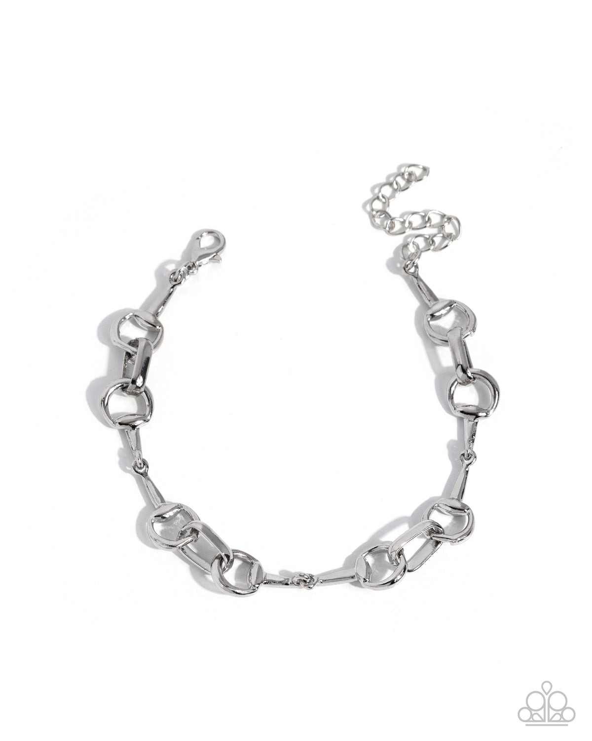 Hasty Hindsight silver chain bracelet front view