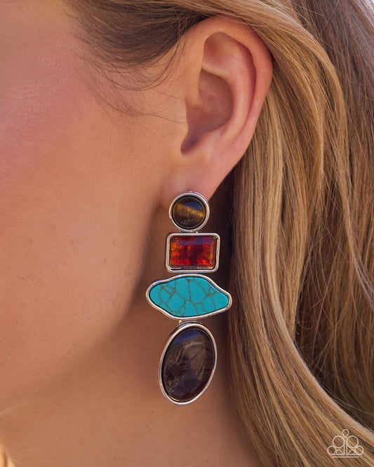 Earthy Experiment Multi Earrings - Jewelry by Bretta
