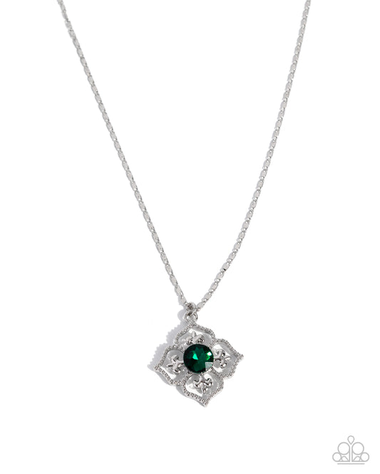 Supreme Elegance - Green Pendant Necklace by Paparazzi Accessories - Jewelry by Bretta - photo 1