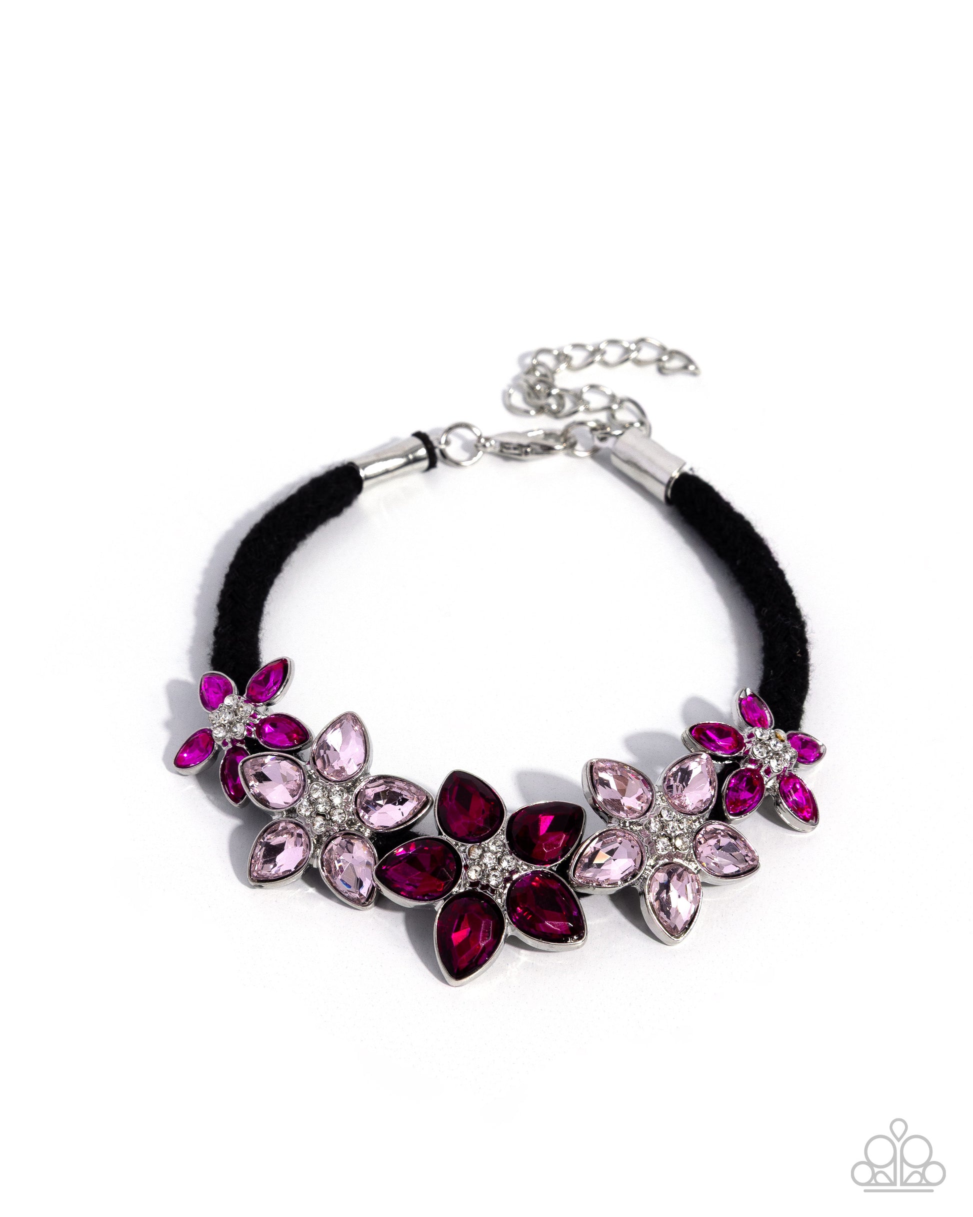 Floral Etiquette pink multicolor gem flower bracelet - Jewelry by Bretta
