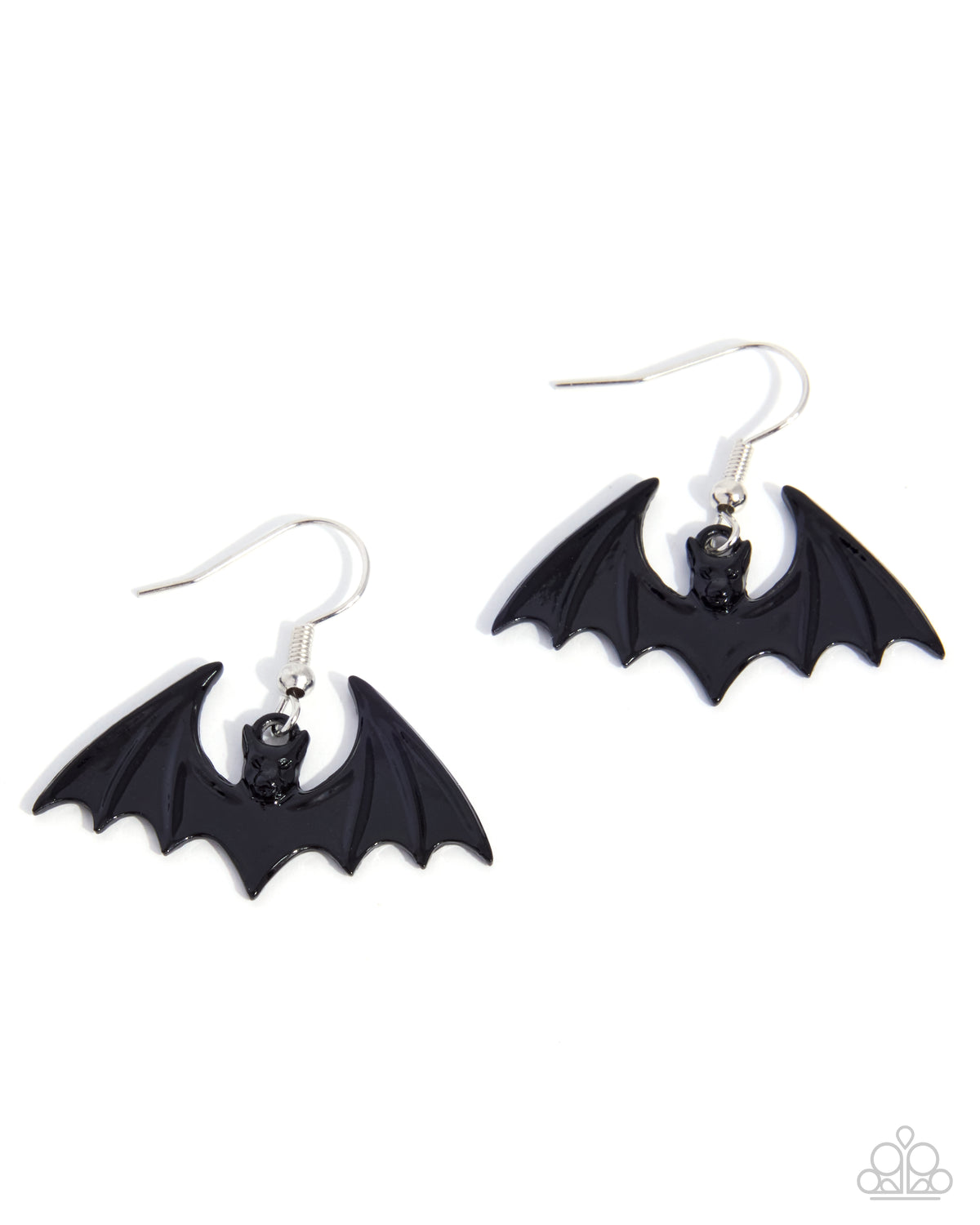 Bat Cave black bat dangle earrings - Jewelry by Bretta