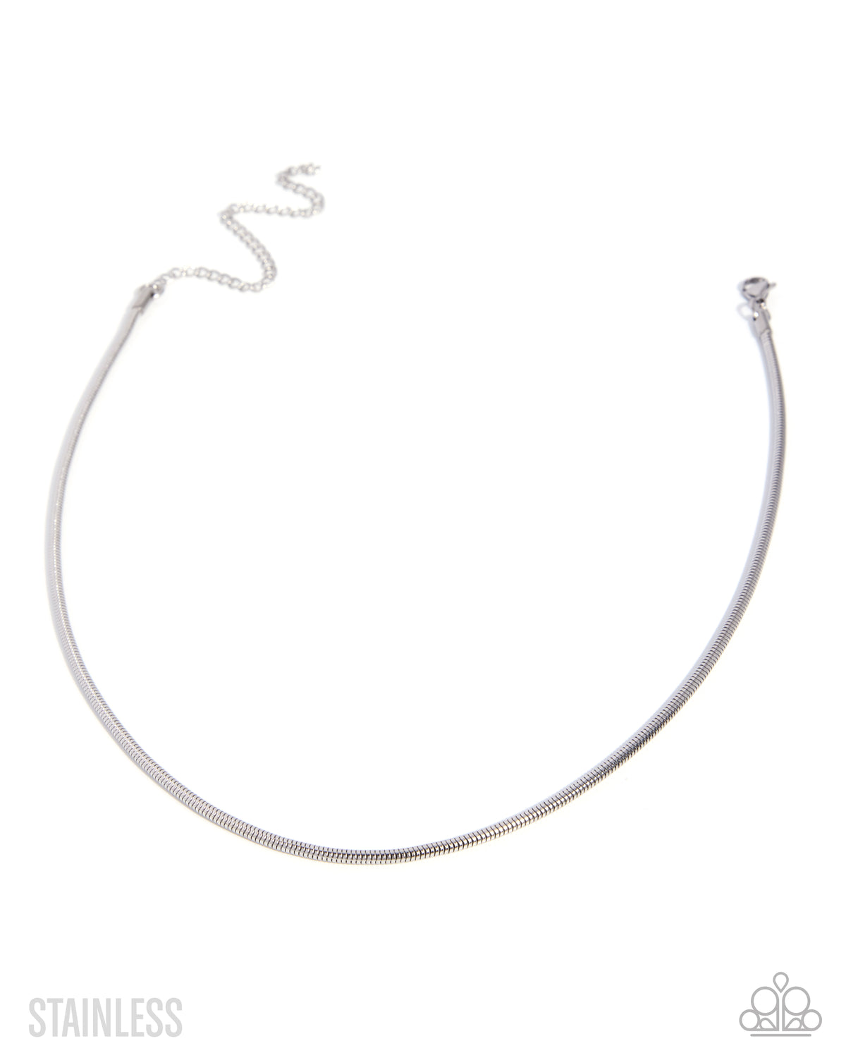 Paparazzi Acceptable Allegiance silver stainless steel snake chain necklace | Jewelry by Bretta