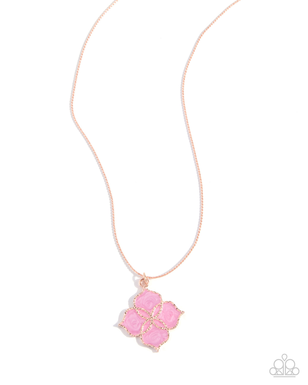 Sunset Shore pink necklace and earring set by Paparazzi Accessories