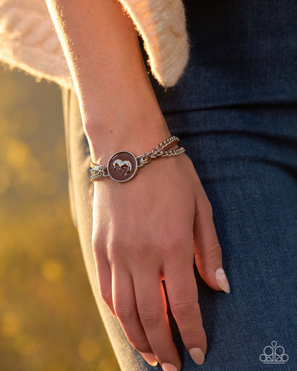 Western Roundup brown western bracelet detail | Jewelry by Bretta